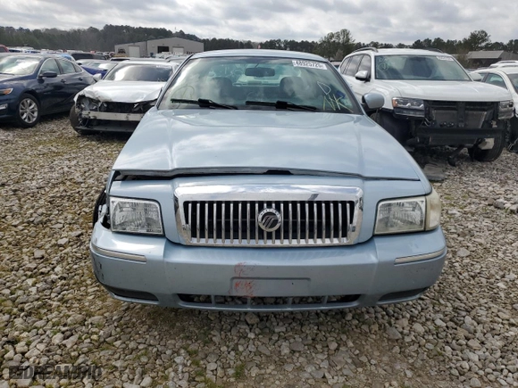 2009 Mercury Grand Marquis LS with VIN 2MEHM75V29X634556, listed as a Copart auction lot 48925725 with 91,643 mi miles and Salvage Title. Bid and sale history available at carsss.com. Image 5.