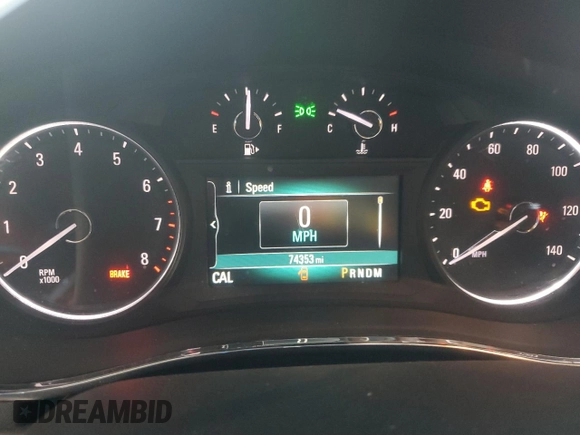 2017 Buick Encore Preferred with VIN KL4CJASB5HB177197, listed as a Copart auction lot 62107095 with 74,353 mi miles and Salvage title. Bid and sale history available at DreamBid. Image 9.