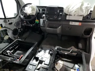2023 Ford Transit Cargo with VIN 1FTBR1Y81PKB56612, listed as a Copart auction lot 46652685 with Not Provided miles and Salvage Title. Bid and sale history available at DreamBid. Image 8.