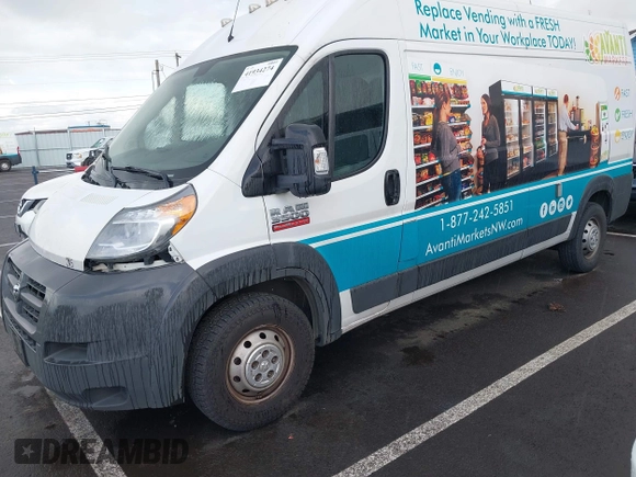 2014 Ram ProMaster Cargo with VIN 3C6URVHG9EE120133, listed as a IAAI auction lot 41934274 with 275,842 mi miles and . Bid and sale history available at DreamBid. Image 17.