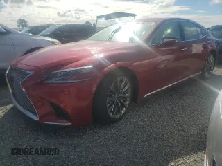 2018 Lexus LS with VIN JTHB51FF5J5005774, listed as a Copart auction lot 74082444 with 0 mi miles and Salvage Title. Bid and sale history available at carsss.com. Image 1.
