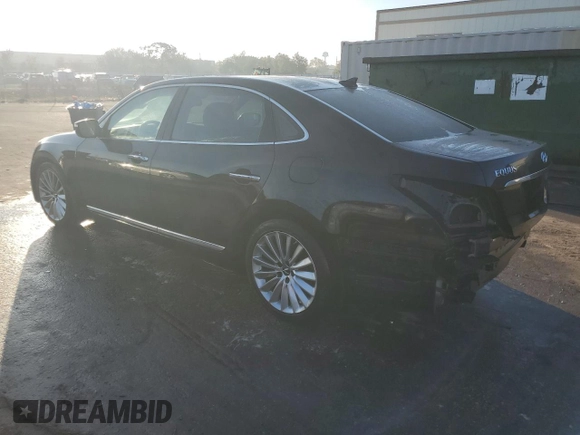 2016 Hyundai Equus Signature with VIN KMHGH4JH8GU104592, listed as a Copart auction lot 43361695 with 29,354 mi miles and Salvage Title. Bid and sale history available at DreamBid. Image 2.