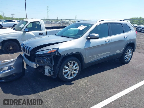 2017 Jeep Cherokee Limited with VIN 1C4PJLDB4HW517979, listed as a IAAI auction lot 41988609 with 116,500 mi miles. Bid and sale history available at carsss.com. Image 17.