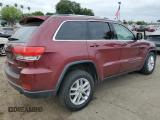 2018 Jeep Grand Cherokee Laredo E with VIN 1C4RJEAG5JC253697, listed as a Copart auction lot 53402515 with 55,649 mi miles and Salvage title. Bid and sale history available at DreamBid. Image 3.