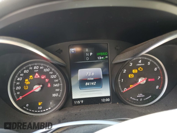 2018 Mercedes-Benz C 350e with VIN 55SWF4HBXJU235738, listed as a Copart auction lot 60410875 with 84,142 mi miles and Clean title. Bid and sale history available at DreamBid. Image 9.
