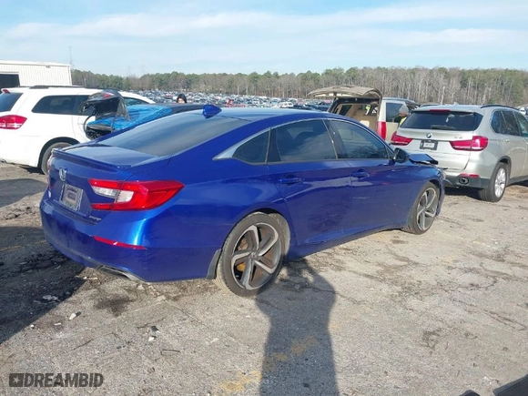 2019 Honda Accord Sedan Sport 1.5T with VIN 1HGCV1F32KA043856, listed as a IAAI auction lot 41209283 with 139,864 mi miles. Bid and sale history available at carsss.com. Image 4.