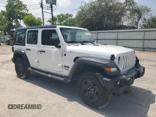 2021 Jeep Wrangler Unlimited Sport S с VIN 1C4HJXDG6MW816651, выставлен на аукционе Copart как лот 51362795 с пробегом 53 958 миль миль и Списание • Salvage title. История ставок и продаж доступна на DreamBid. Изображение 4.