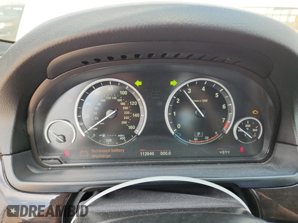 2013 BMW 5 Series 535i with VIN WBAFR7C51DC824901, listed as a Copart auction lot 65651525 with 112,940 mi miles and Clean title. Bid and sale history available at DreamBid. Image 9.