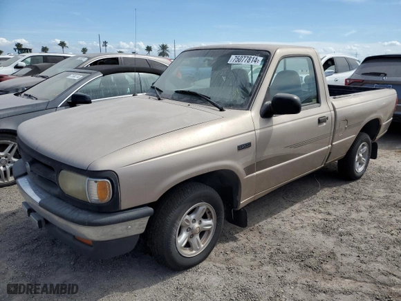 1997 Mazda B-Series 2WD Truck with VIN 4F4CR12A9VTM11585, listed as a Copart auction lot 75077814 with 231,333 mi miles and Salvage Title. Bid and sale history available at carsss.com. Image 1.