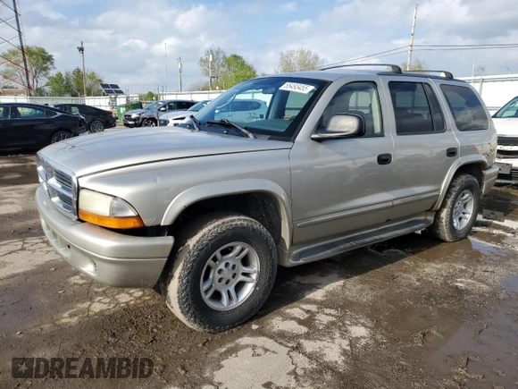 2002 Dodge Durango SLT z VIN 1B4HS48N42F165230, wystawiony jako Copart lot #55493455 z przebiegiem 419 551 mil mil oraz Szkoda całkowita • Salvage title. Historia ofert i sprzedaży dostępna na DreamBid. Obrazek 1.