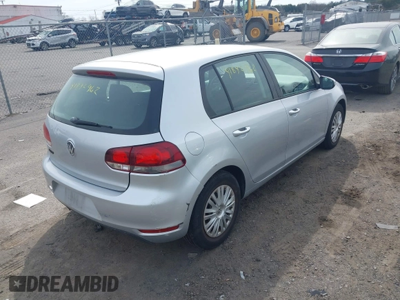 2013 Volkswagen Golf w/Conv with VIN WVWDB7AJ5DW135571, listed as a IAAI auction lot 41842962 with 170,198 mi miles and . Bid and sale history available at DreamBid. Image 4.