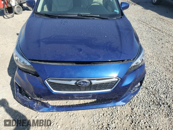2018 Subaru Impreza Premium with VIN 4S3GKAD69J3608886, listed as a Copart auction lot 59051215 with 43,326 mi miles and Salvage title. Bid and sale history available at DreamBid. Image 11.