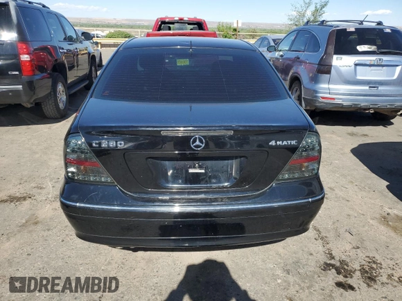2006 Mercedes-Benz C 280 Luxury with VIN WDBRF92H06F762701, listed as a Copart auction lot 52231174 with 129,563 mi miles and Clean Title. Bid and sale history available at DreamBid. Image 6.
