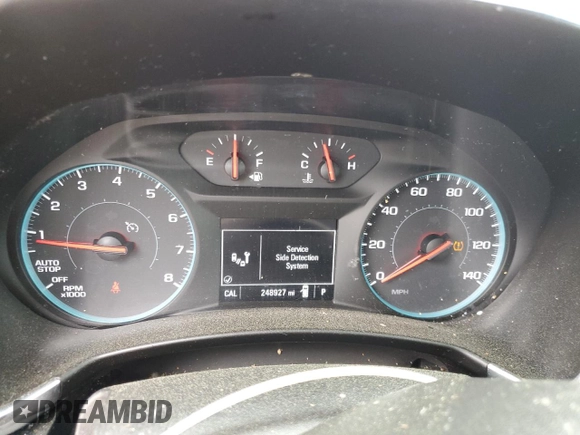 2018 Chevrolet Equinox LT with VIN 3GNAXJEV7JS648642, listed as a Copart auction lot 54579905 with 248,927 mi miles and Salvage Title. Bid and sale history available at carsss.com. Image 9.