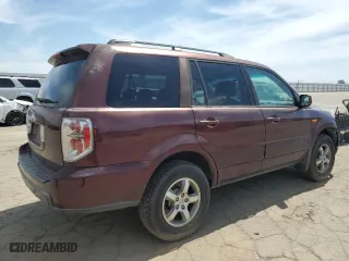 2007 Honda Pilot EX with VIN 5FNYF28437B008321, listed as a Copart auction lot 53106255 with 274,603 mi miles and Salvage Title. Bid and sale history available at carsss.com. Image 3.