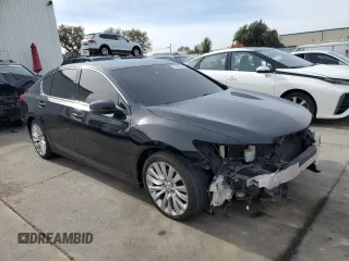 2014 Acura RLX with VIN JH4KC1F38EC001098, listed as a Copart auction lot 81547944 with 81,219 mi miles and Salvage Title. Bid and sale history available at carsss.com. Image 4.