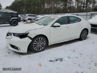 2018 Acura TLX w/Advance Pkg with VIN 19UUB3F70JA005505, listed as a Copart auction lot 45715695 with 49,311 mi miles and Salvage Title. Bid and sale history available at carsss.com. Image 1.