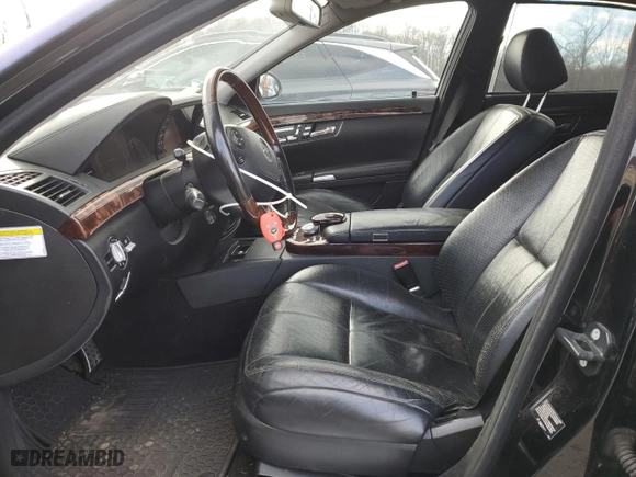 2007 Mercedes-Benz S-Class 5.5L V8 with VIN WDDNG71X77A052659, listed as a Copart auction lot 52192355 with 111,124 mi miles and Salvage Title. Bid and sale history available at carsss.com. Image 7.