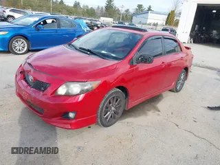 2009 Toyota Corolla with VIN 2T1BU40E89C009936, listed as a IAAI auction lot 41826017 with 217,146 mi miles. Bid and sale history available at carsss.com. Image 2.