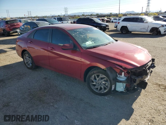 2024 Hyundai Elantra SEL with VIN KMHLM4DG7RU761240, listed as a Copart auction lot 54633445 with 6,782 mi miles and Salvage Title. Bid and sale history available at carsss.com. Image 4.