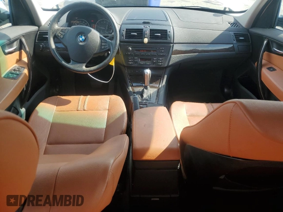 2007 BMW X3 3.0si with VIN WBXPC93477WF24672, listed as a Copart auction lot 60688365 with 140,919 mi miles and Salvage title. Bid and sale history available at DreamBid. Image 8.