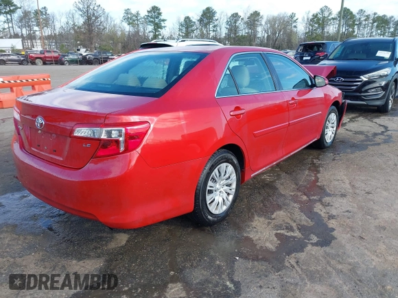 2014 Toyota Camry L with VIN 4T4BF1FK3ER435781, listed as a IAAI auction lot 41882265 with 28,509 mi miles. Bid and sale history available at carsss.com. Image 4.