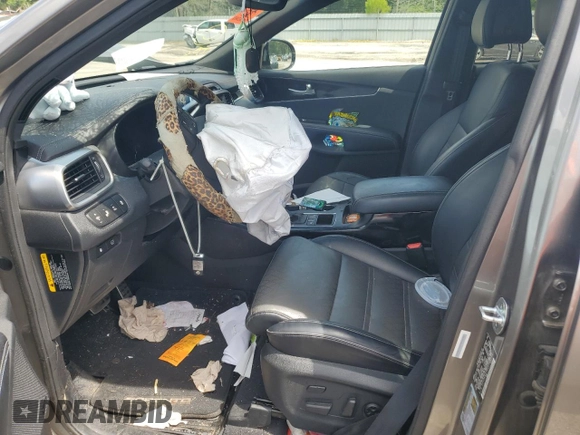 2016 Kia Sorento SXL with VIN 5XYPK4A18GG028124, listed as a Copart auction lot 59665324 with 63,502 mi miles and Salvage Title. Bid and sale history available at carsss.com. Image 7.