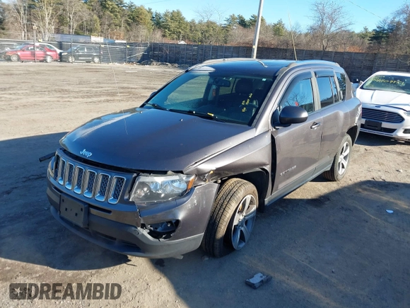 2016 Jeep Compass High Altitude Edition with VIN 1C4NJDEB0GD707882, listed as a IAAI auction lot 41112184 with 132,721 mi miles. Bid and sale history available at carsss.com. Image 16.