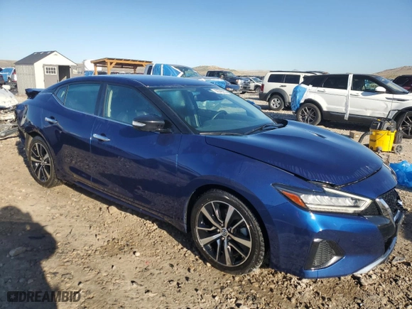 2022 Nissan Maxima SV with VIN 1N4AA6CV3NC503013, listed as a Copart auction lot 50349055 with 44,399 mi miles and Salvage Title. Bid and sale history available at carsss.com. Image 4.