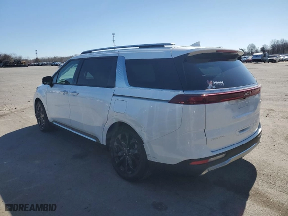 2024 Kia Carnival SX with VIN KNDNE5H30R6370054, listed as a Copart auction lot 50648975 with 15,066 mi miles and Salvage Title. Bid and sale history available at carsss.com. Image 2.