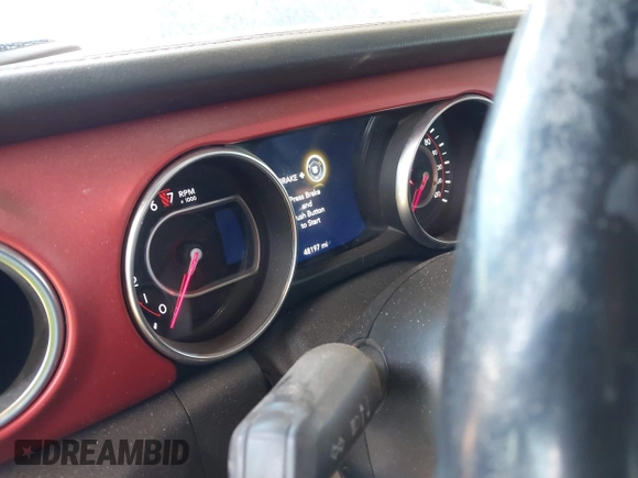 2021 Jeep Gladiator Rubicon with VIN 1C6JJTBGXML516164, listed as a IAAI auction lot 41837544 with 48,197 mi miles and . Bid and sale history available at DreamBid. Image 7.