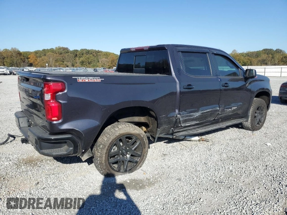 2022 Chevrolet Silverado 1500 LT Trail Boss with VIN 3GCUDFED2NG561825, listed as a Copart auction lot 77632284 with 34,448 mi miles and Salvage Title. Bid and sale history available at DreamBid. Image 3.