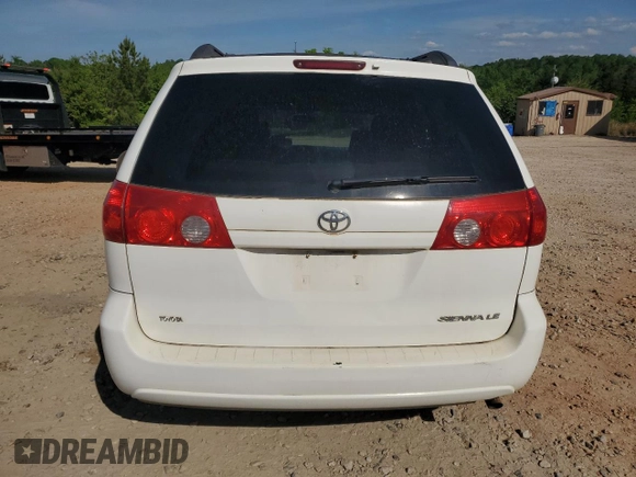 2008 Toyota Sienna CE with VIN 5TDZK23C18S207248, listed as a Copart auction lot 54570195 with 296,000 mi miles and Clean Title. Bid and sale history available at carsss.com. Image 6.