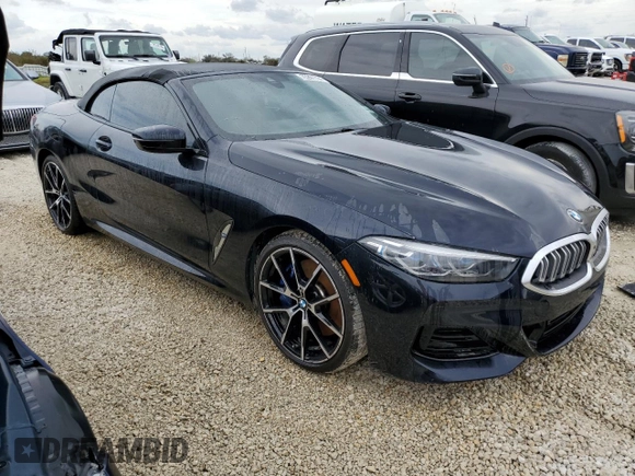 2024 BMW 8 Series 840i with VIN WBADZ2C01RCP02318, listed as a Copart auction lot 75261724 with 4,357 mi miles and Salvage Title. Bid and sale history available at carsss.com. Image 4.