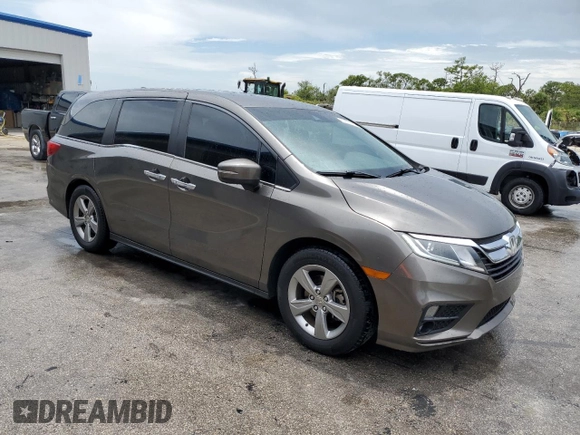 2018 Honda Odyssey EX with VIN 5FNRL6H5XJB017330, listed as a Copart auction lot 63470395 with 121,827 mi miles and Salvage title. Bid and sale history available at DreamBid. Image 4.