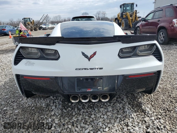 2016 Chevrolet Corvette Z06 3LZ with VIN 1G1YU2D67G5605043, listed as a Copart auction lot 46033445 with 0 mi miles and Salvage Title. Bid and sale history available at carsss.com. Image 6.