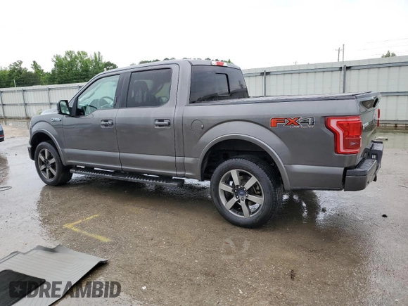 2015 Ford F-150 XLT with VIN 1FTEW1EF7FFB66447, listed as a Copart auction lot 55960855 with 166,518 mi miles and Salvage title. Bid and sale history available at DreamBid. Image 2.