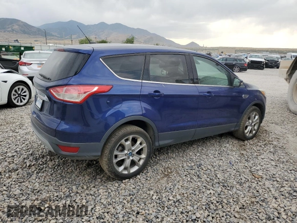 2013 Ford Escape SEL z VIN 1FMCU9H91DUA34614, wystawiony jako Copart lot #61978405 z przebiegiem 103 218 mil mil oraz Czysty tytuł • Clean title. Historia ofert i sprzedaży dostępna na DreamBid. Obrazek 3.