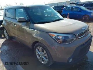 2015 Kia Soul + with VIN KNDJP3A53F7198844, listed as a IAAI auction lot 41903997 with 158,833 mi miles. Bid and sale history available at carsss.com. Image 1.