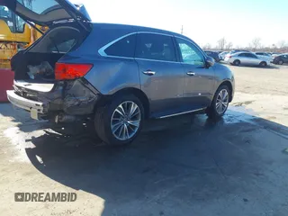 2017 Acura MDX w/Technology Pkg with VIN 5FRYD4H56HB033627, listed as a IAAI auction lot 41771033 with 133,695 mi miles. Bid and sale history available at carsss.com. Image 4.