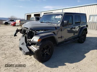 2020 Jeep Wrangler Unlimited Sport Altitude with VIN 1C4HJXDG5LW346627, listed as a Copart auction lot 48983145 with Not provided miles and Salvage title. Bid and sale history available at DreamBid. Image 1.