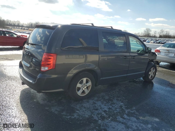 2012 Dodge Grand Caravan SXT with VIN 2C4RDGCG1CR197297, listed as a Copart auction lot 44719835 with 125,716 mi miles and Salvage Title. Bid and sale history available at carsss.com. Image 3.