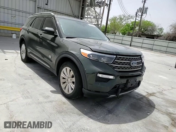 2022 Ford Explorer King Ranch with VIN 1FM5K7LC4NGC46302, listed as a Copart auction lot 49409195 with 33,300 mi miles and Salvage Title. Bid and sale history available at carsss.com. Image 11.