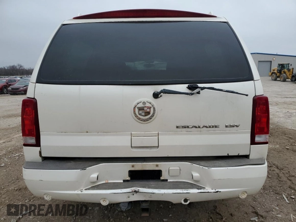 2005 Cadillac Escalade ESV z VIN 3GYFK66N05G258557, wystawiony jako Copart lot #46943305 z przebiegiem 246 719 mil mil oraz Tytuł czysty. Historia ofert i sprzedaży dostępna na DreamBid. Obrazek 6.