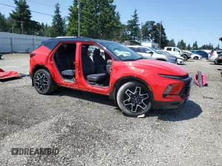 2023 Chevrolet Blazer RS with VIN 3GNKBKRSXPS104038, listed as a Copart auction lot 59301595 with 26,218 mi miles and Salvage title. Bid and sale history available at DreamBid. Image 4.