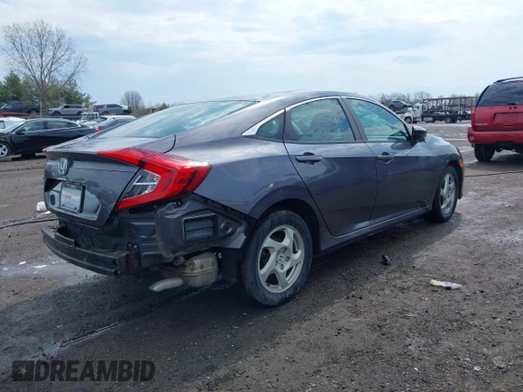 2016 Honda Civic Sedan LX with VIN 19XFC2F57GE218258, listed as a IAAI auction lot 41900810 with 53,116 mi miles. Bid and sale history available at carsss.com. Image 4.