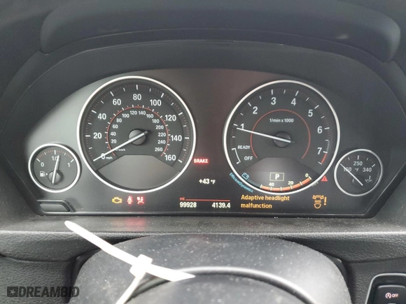 2015 BMW 4 Series 435i with VIN WBA3R1C58FK193458, listed as a Copart auction lot 84920424 with 99,928 mi miles and Salvage Title. Bid and sale history available at carsss.com. Image 9.