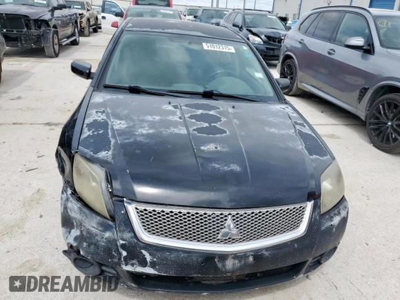 2011 Mitsubishi Galant ES with VIN 4A32B3FF0BE017044, listed as a Copart auction lot 51012315 with 181,615 mi miles and Salvage Title. Bid and sale history available at carsss.com. Image 5.