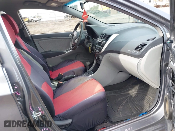 2014 Hyundai Accent GLS with VIN KMHCT4AE0EU739273, listed as a IAAI auction lot 41919295 with 105,312 mi miles and . Bid and sale history available at carsss.com. Image 5.