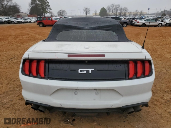 2018 Ford Mustang GT Premium with VIN 1FATP8FF3J5132845, listed as a Copart auction lot 43739325 with 99,603 mi miles and Salvage title. Bid and sale history available at DreamBid. Image 6.